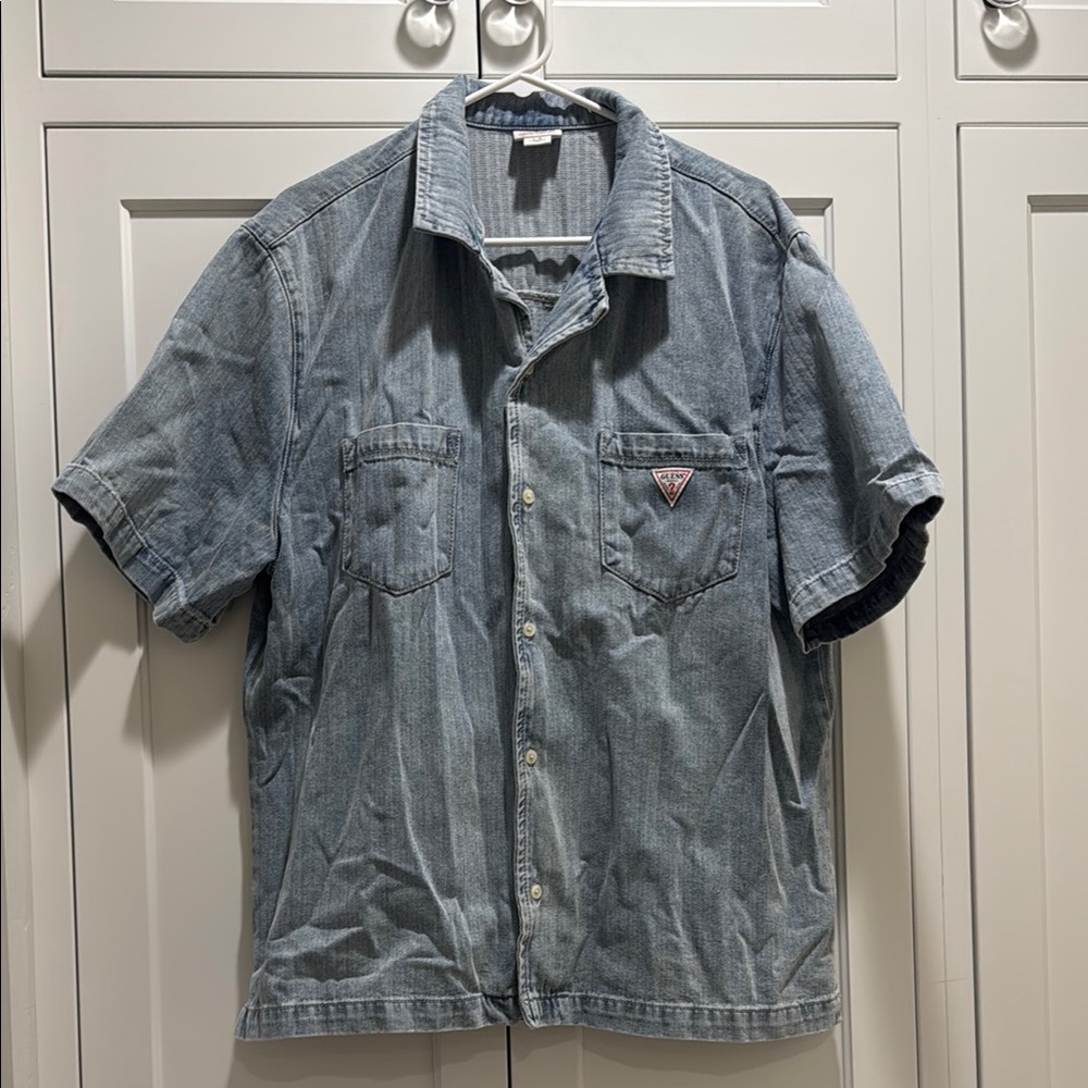 Guess Denim Short Sleeve Shirt